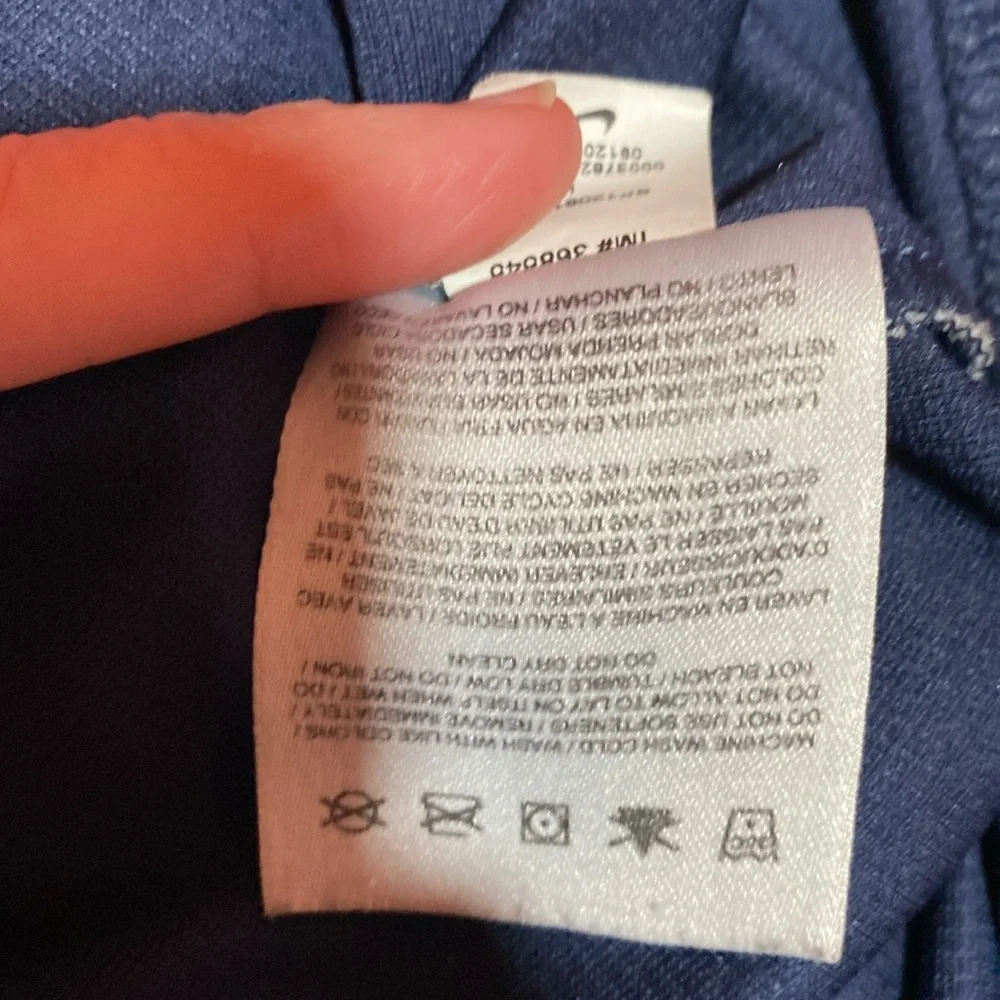 Nike men’s large dri-fit polo. Great condition.  No flaws.  Navy color - Picture 5 of 6